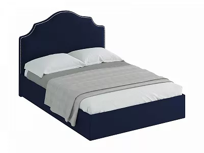 Кровать Queen Victoria Lux 1600 темно-синий 331448