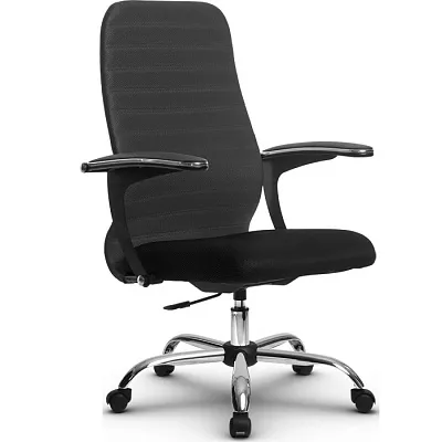 Кресло компьютерное SU-СU160-10Р Ch Темно-серый / черный
