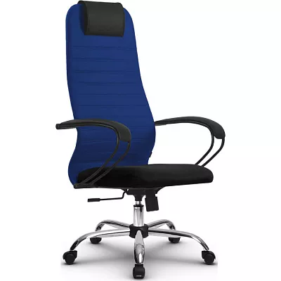 Кресло компьютерное SU-BK130-10 Ch Синий / черный