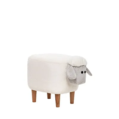 Пуф Leset Lamb COMBI Молочный / Серый