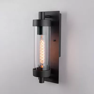 Уличный настенный светильник Elektrostandard Pipe 35151/D Черный