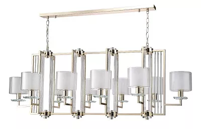 Люстра Crystal Lux NICOLAS SP10 L1300 GOLD/WHITE