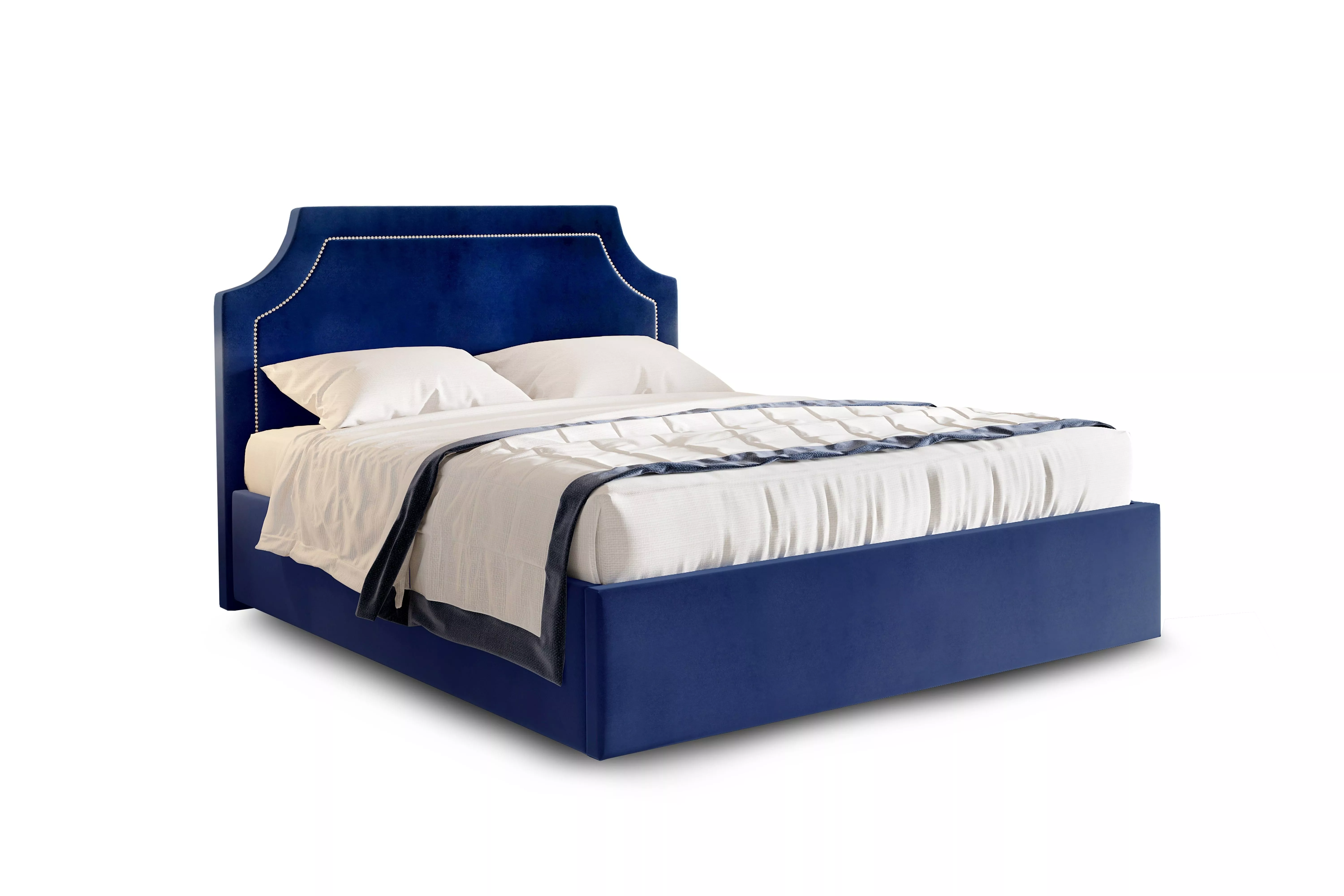 Кровать Катрин 1800 мора синий