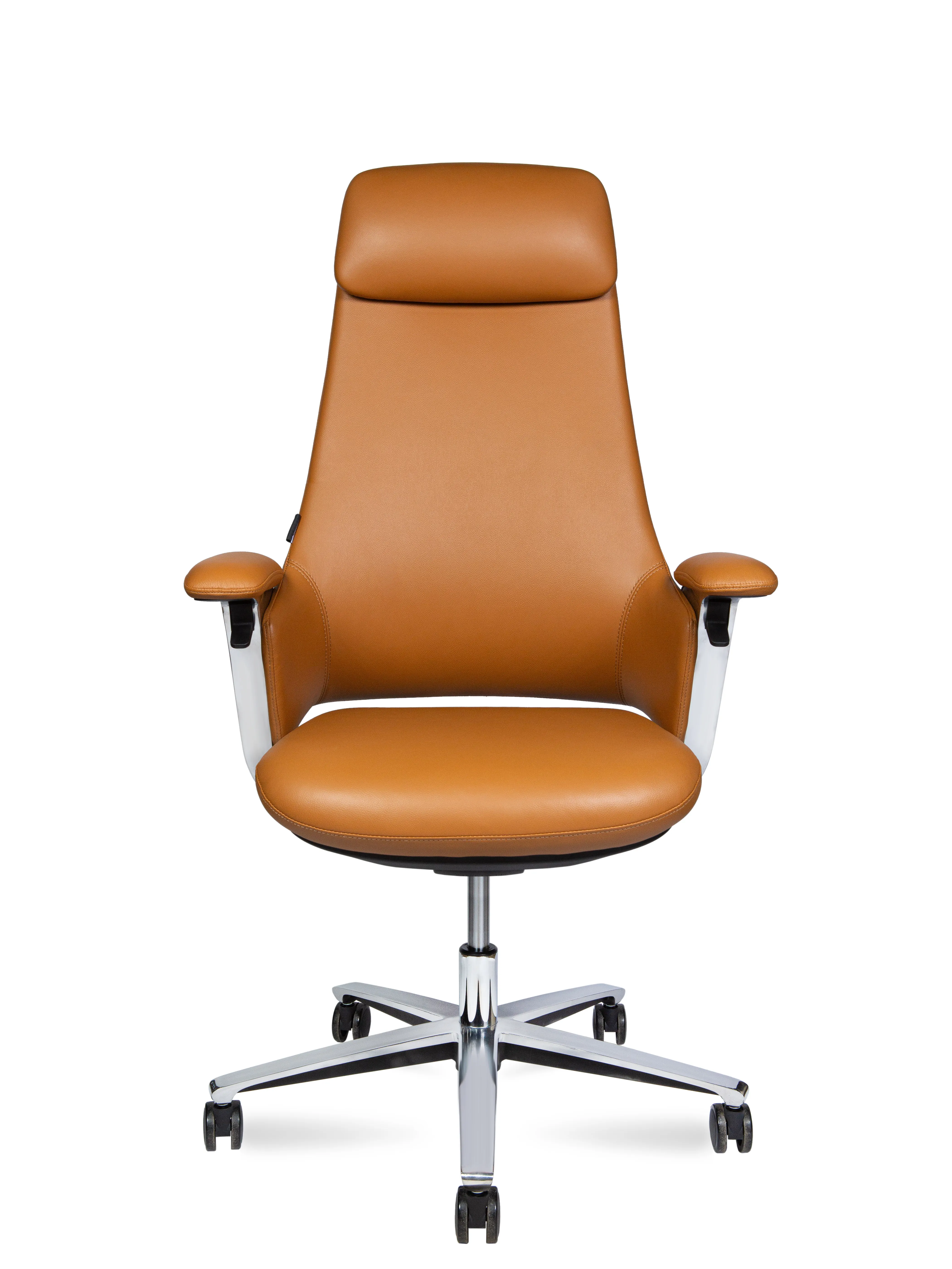 Кресло руководителя NORDEN York-1 натуральная кожа коричневый CH-336A brown leather