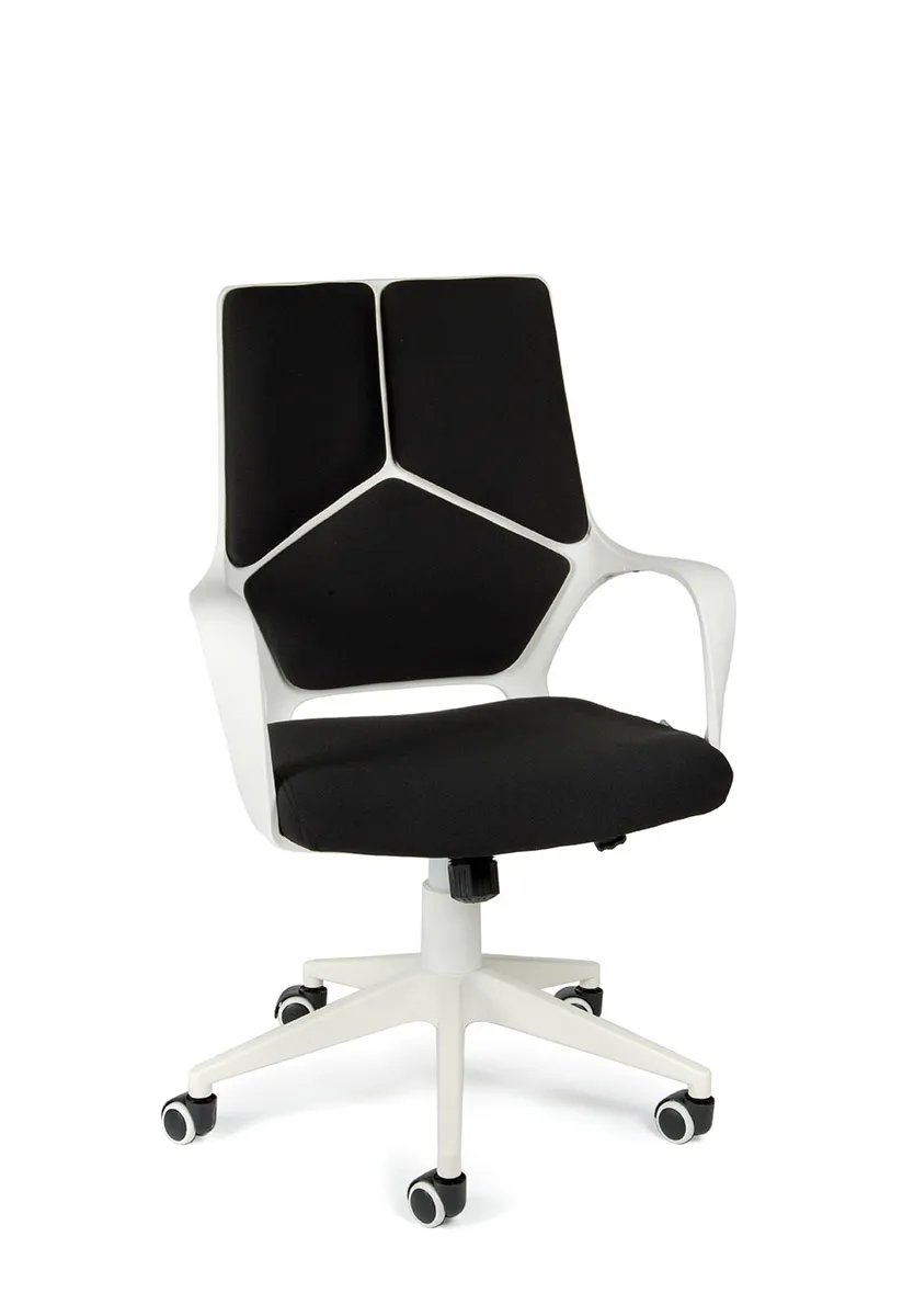 Кресло компьютерное NORDEN IQ белый пластик / черный ткань CX0898H-0-54