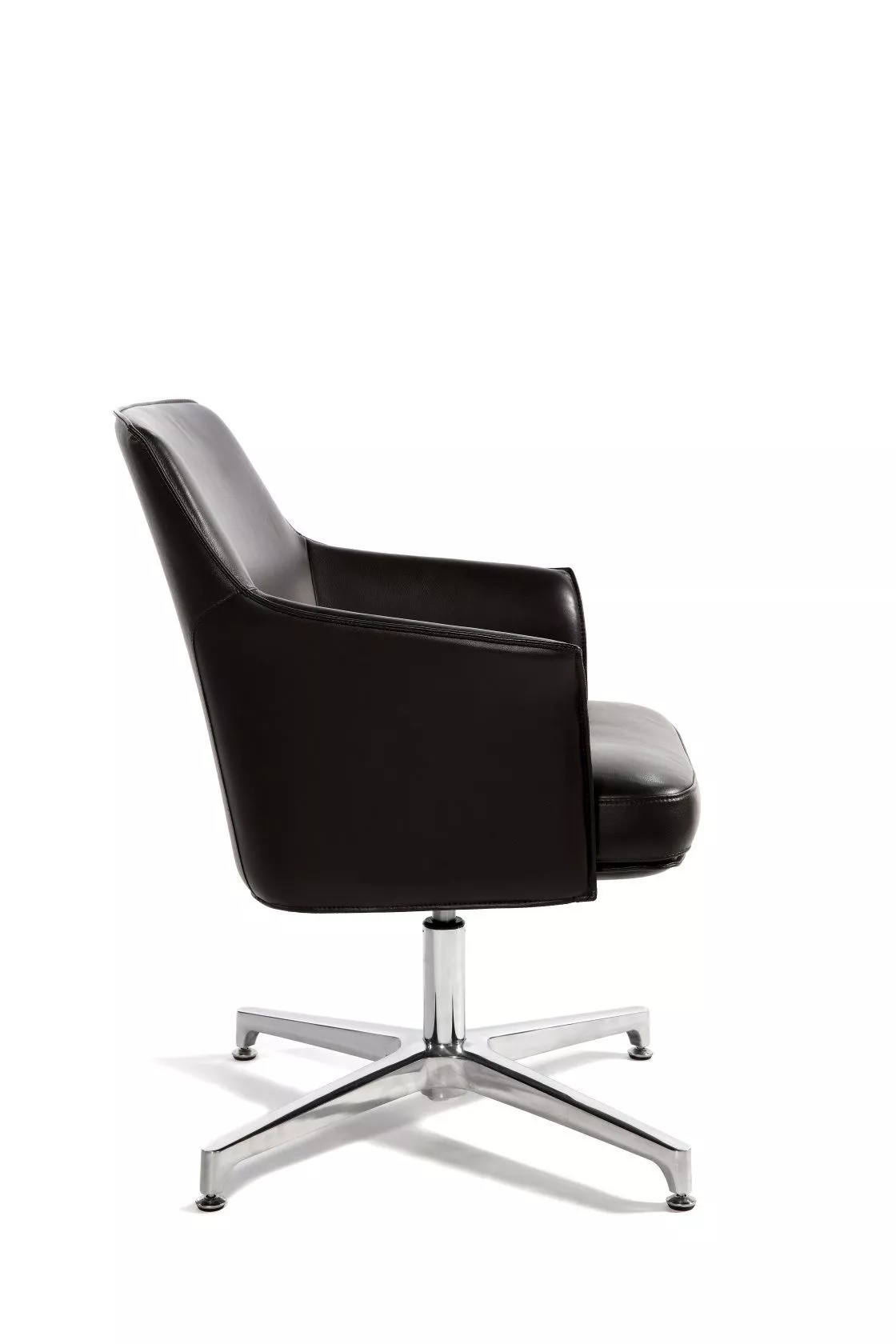 Кресло офисное Бордо CF черная экокожа C1918 CF black leather NORDEN