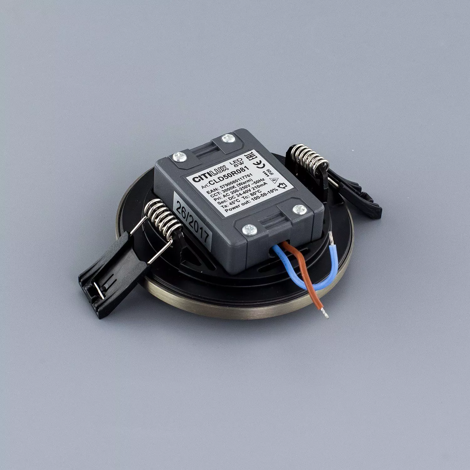 Встраиваемый светильник Омега D 90 хром матовый Citilux CLD50R081