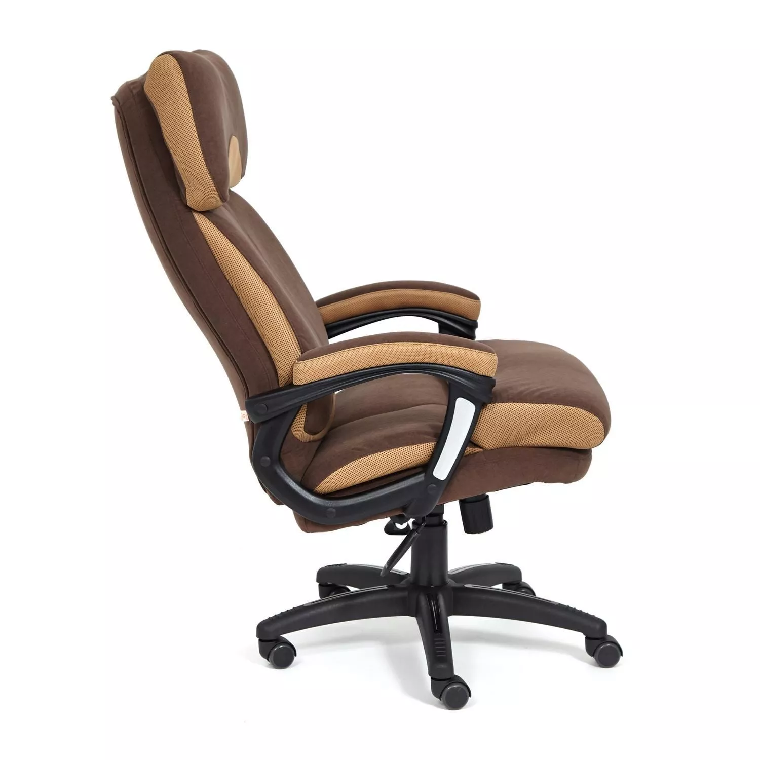 Кресло DUKE коричневый / бронза флок