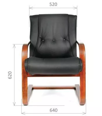 Кресло на полозьях Chairman 653-V кожа