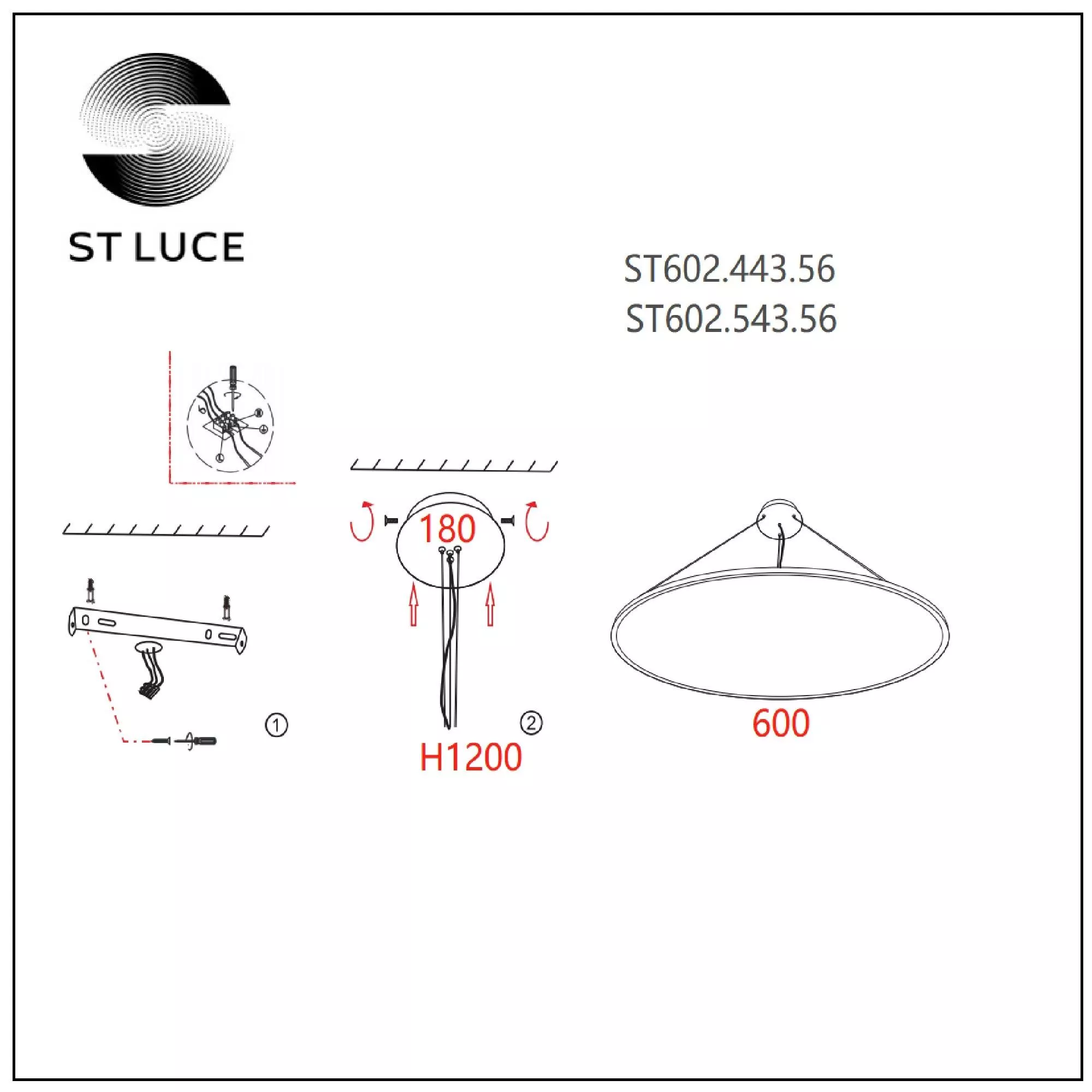 Подвесной светильник ST LUCE ST602.443.56