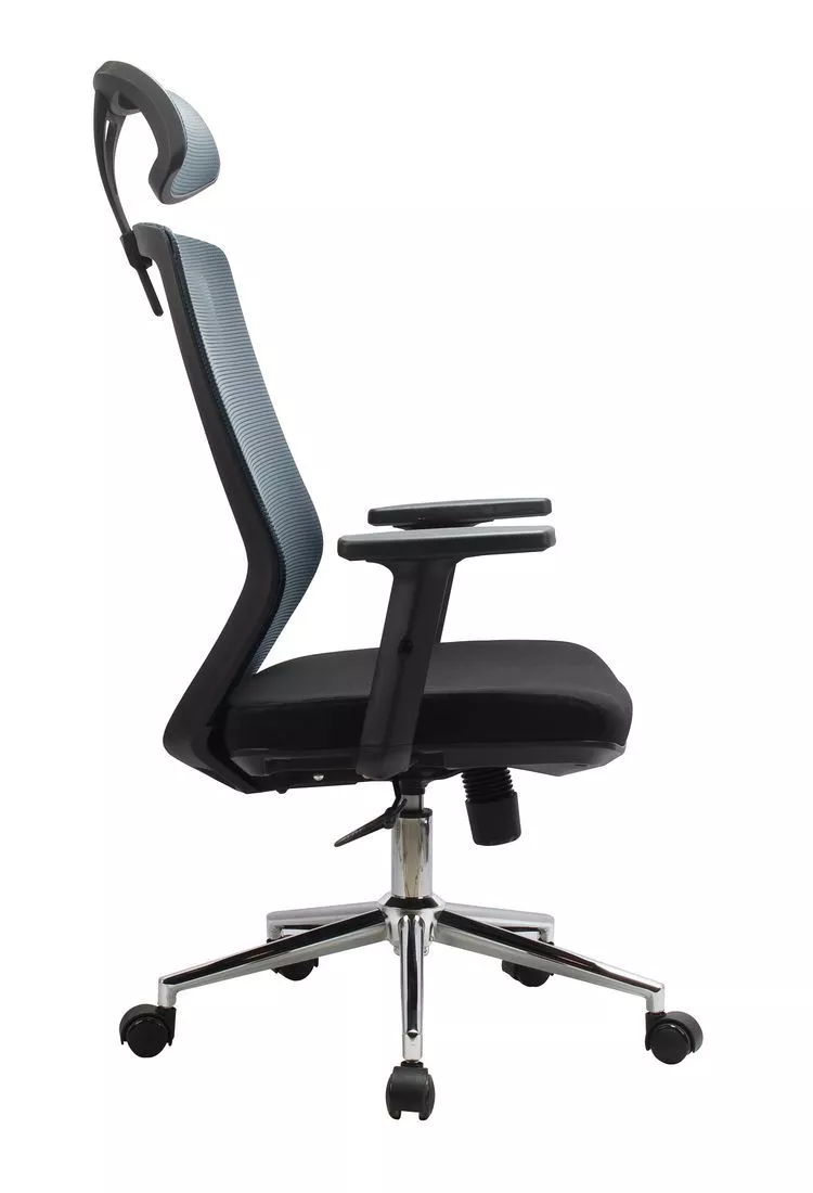 Кресло для персонала Riva Chair Alt 833H серый / черный