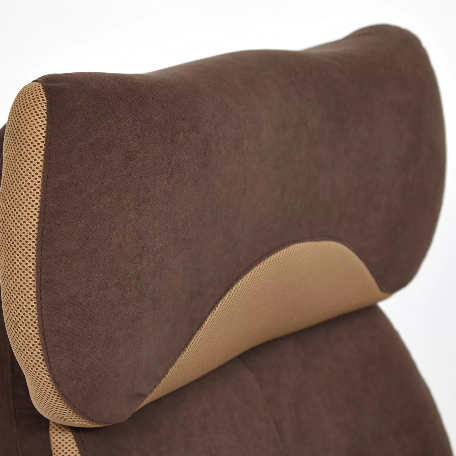 Кресло DUKE коричневый / бронза флок
