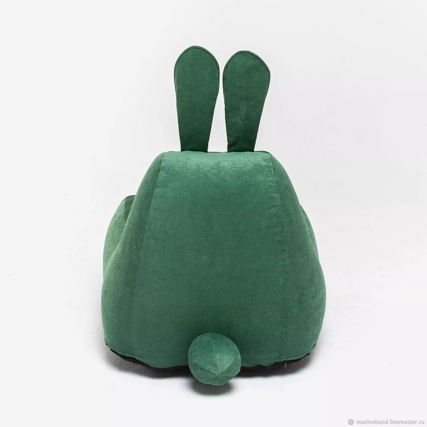 Кресло-мешок Зайчик велюр зеленый