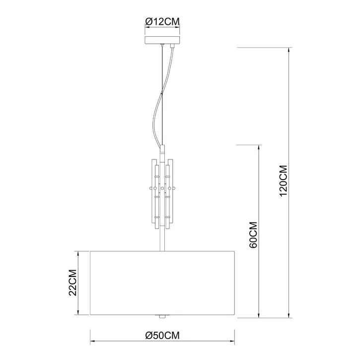 Подвесная люстра Arte Lamp TAYGETA хром, белый A4097SP-5CC