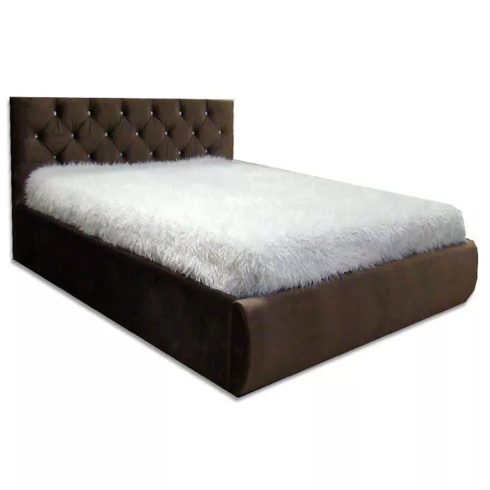 Кровать мягкая 160х200 Валенсия со стразами (норма)