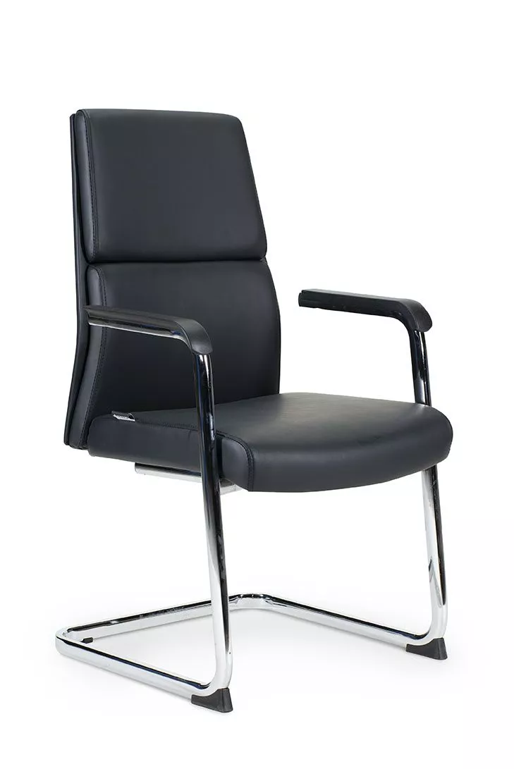 Кресло офисное Лондон CF хром черный экокожа HR8637-2-408 NORDEN