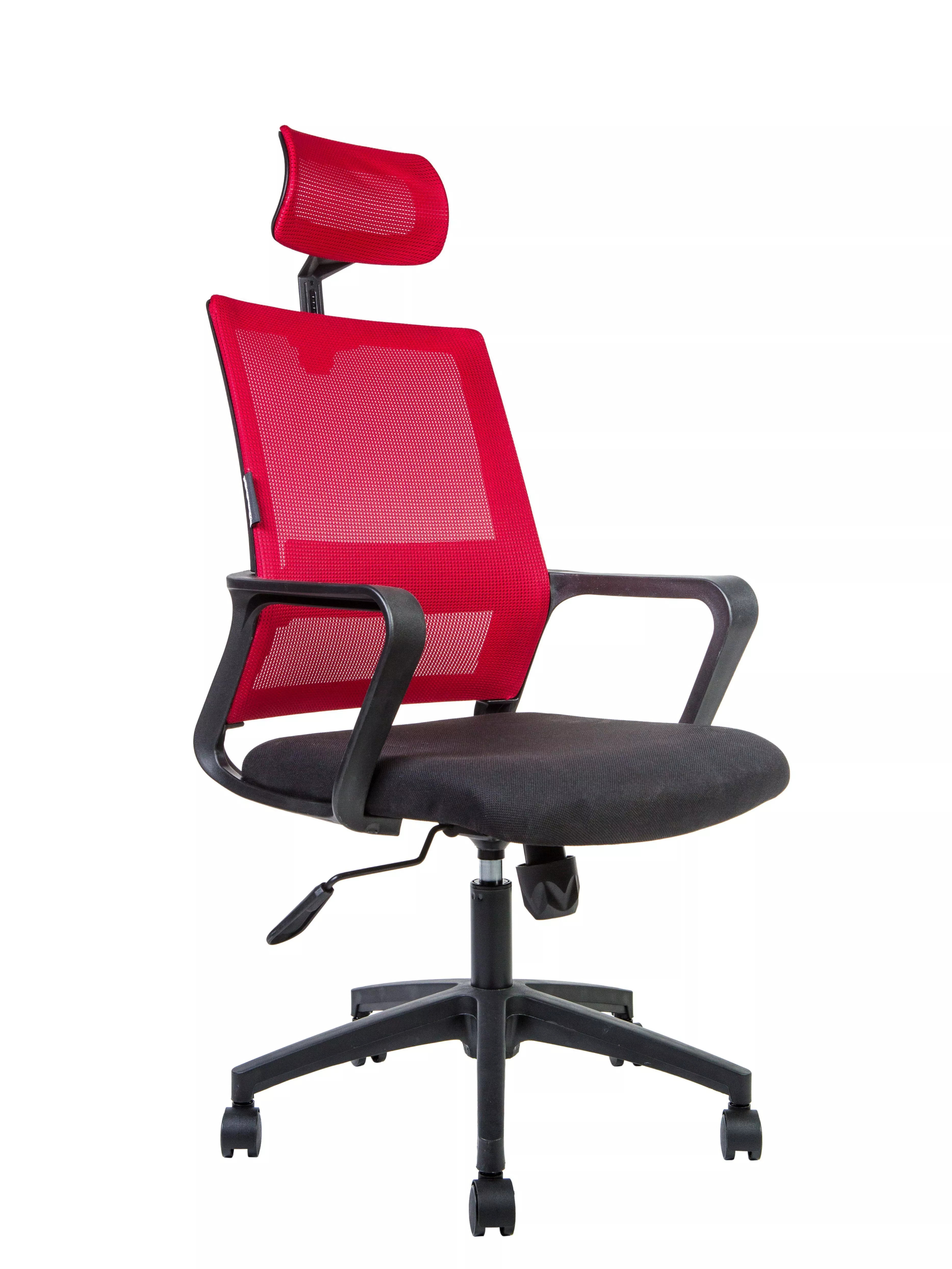 Кресло компьютерное Бит с подголовником красный / черный 815А-AF08-T09 NORDEN