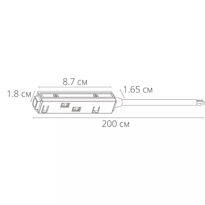 Коннектор для ввода питания Arte Lamp LINEA-ACCESSORIES A480206