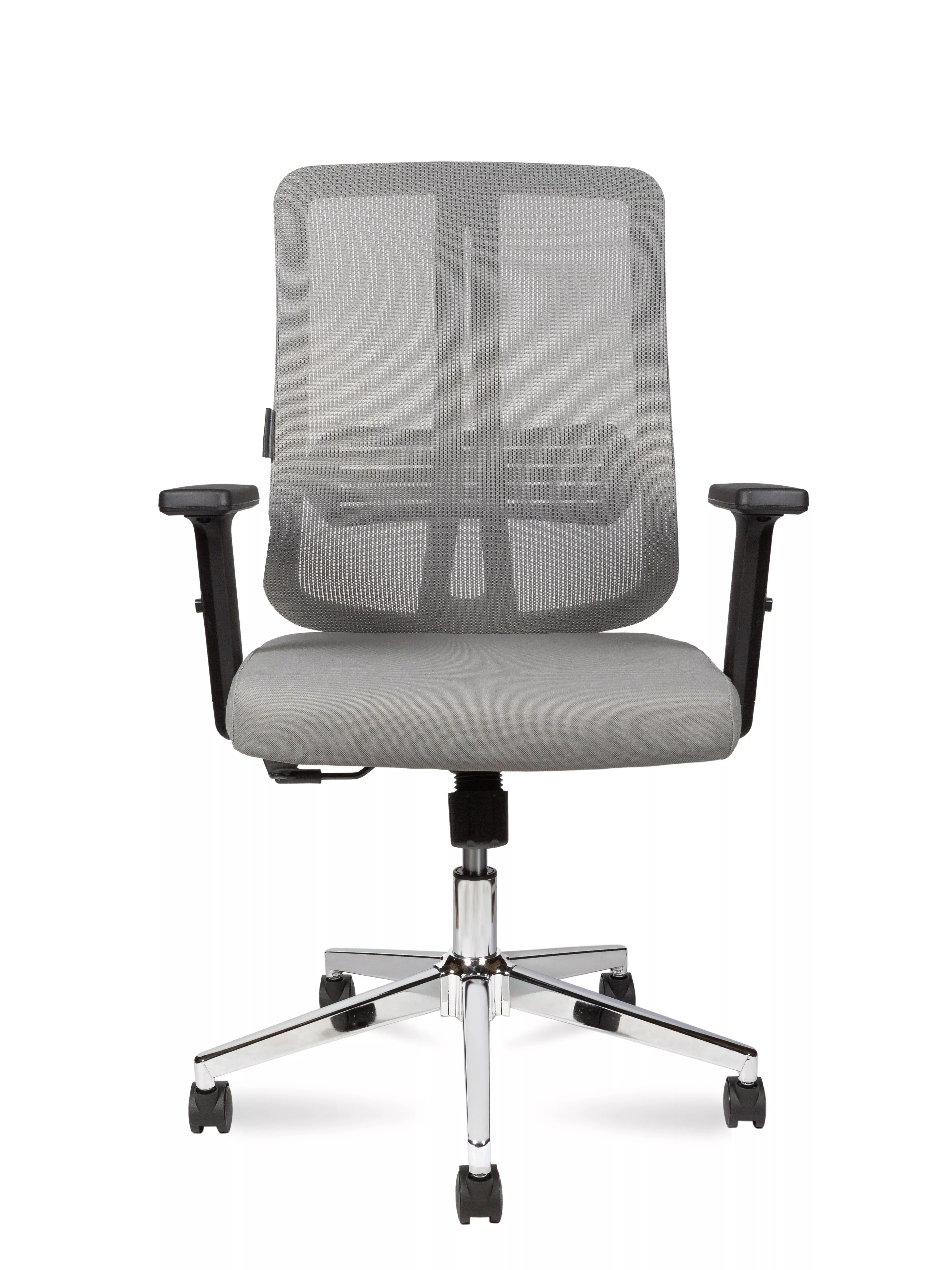 Кресло офисное Tema Сhrome LB 2D хром серый ткань 216B-Сhrome-B-GG NORDEN