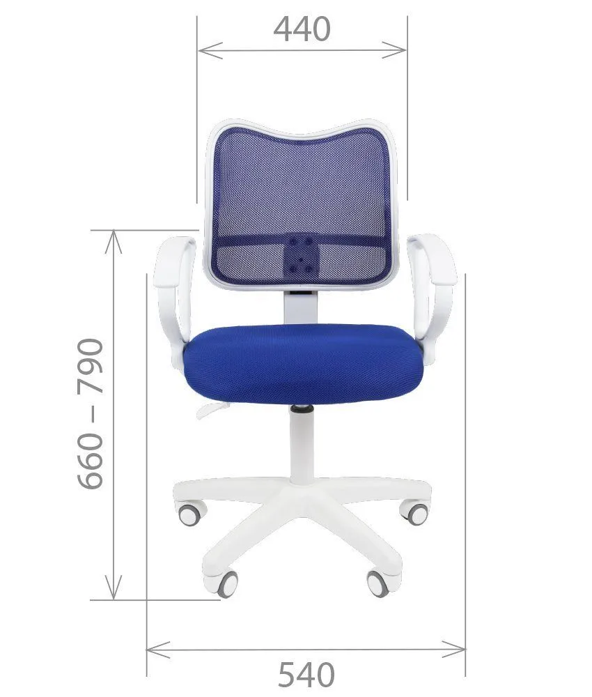 Кресло для персонала Chairman 450 LT white синий