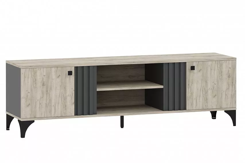 Комплект мебели для гостиной 1 Отис Silva Дуб Крафт Серый / Антрацит