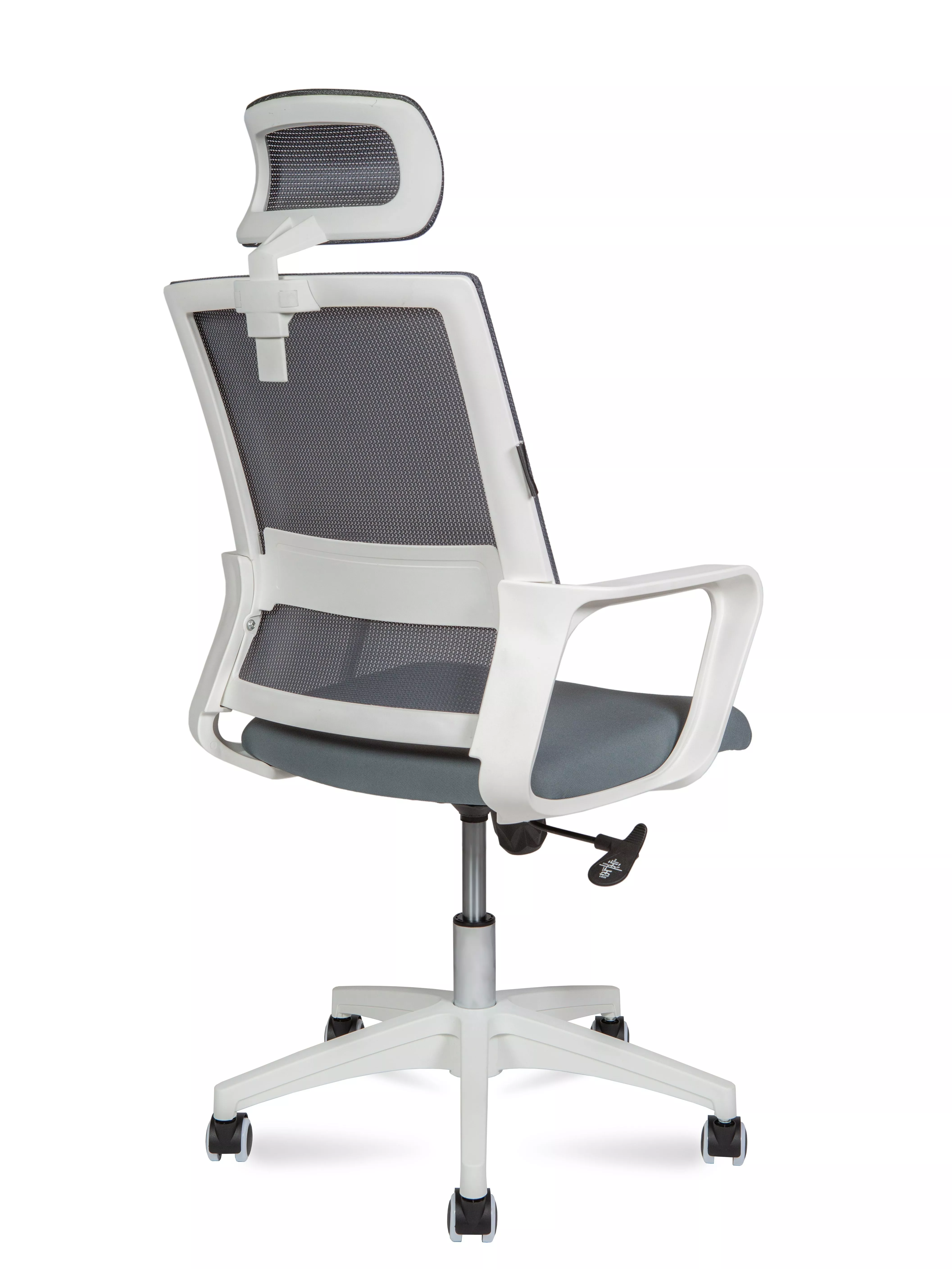 Кресло компьютерное Бит с подголовником белый пластик серый 815AW-AF03-T58 NORDEN