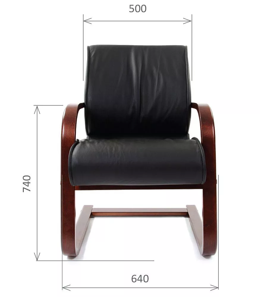 Кресло для посетителей CHAIRMAN 445 WD черный