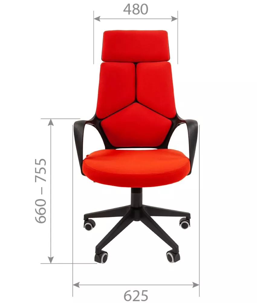 Кресло для руководителя Chairman 525 красный