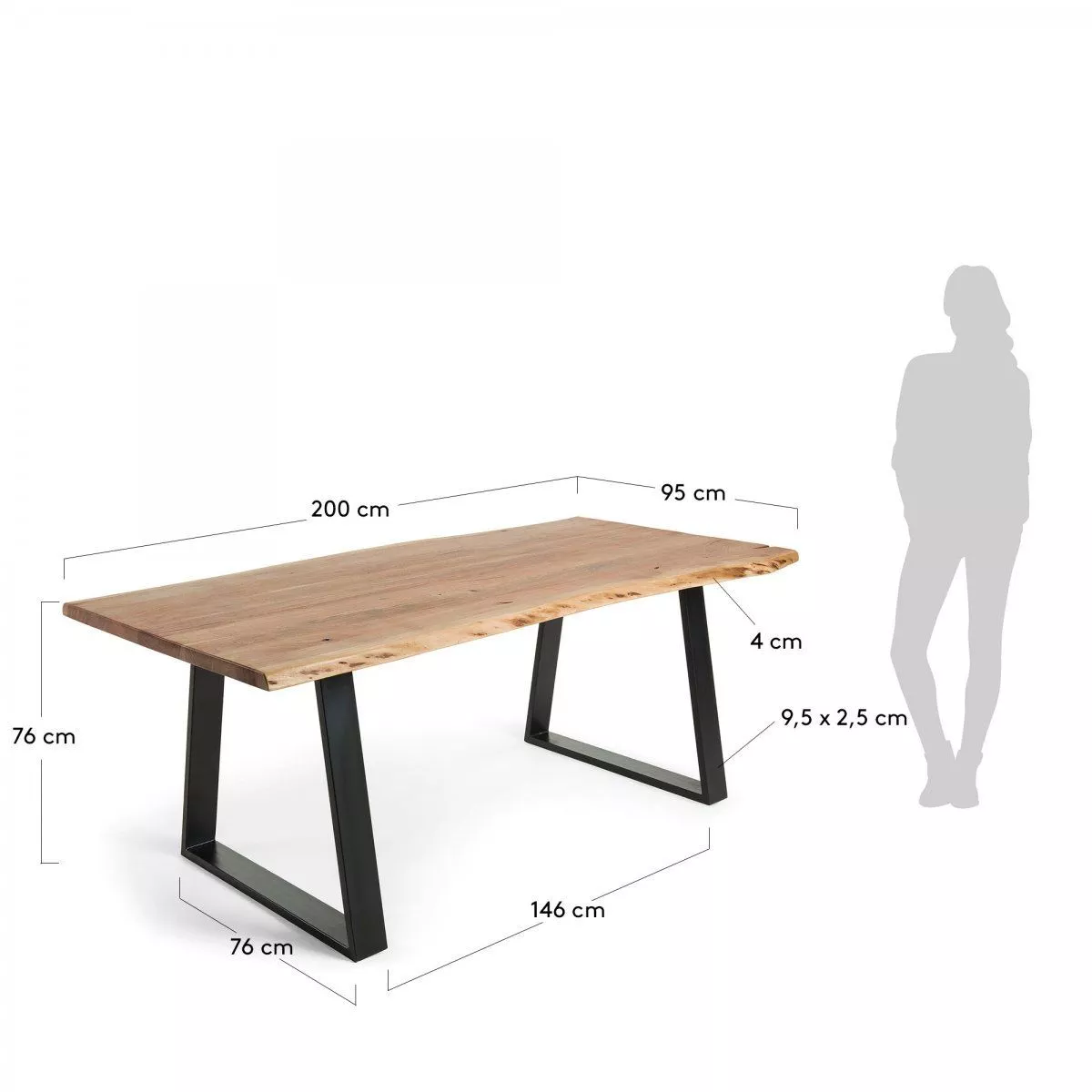 Обеденный стол La Forma Sono 200х95