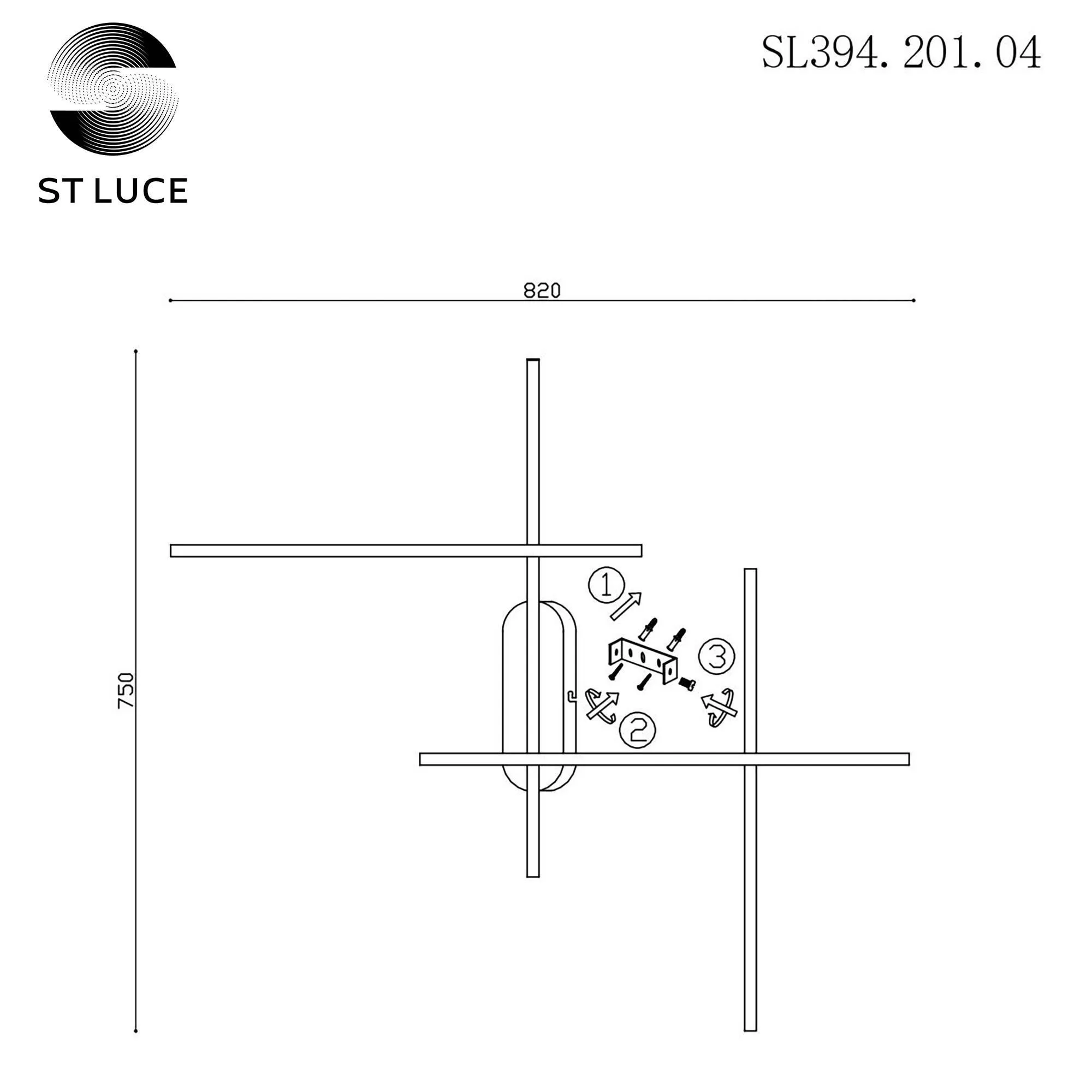 Настенный светильник ST LUCE BASONI SL394.201.04