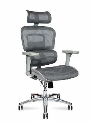 Кресло руководителя (эргономичное) NORDEN Kron grey серый YS-8309H-A(M+M)G