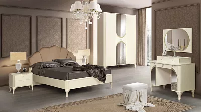 Мебель для спальни Стефани Олмеко бежевый белый