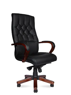 Кресло руководителя NORDEN Боттичелли кожа черный P2338-L02 leather