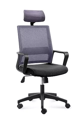 Кресло компьютерное Бит с подголовником темно-серый / черный 815А-AF03-T09 NORDEN