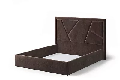 Кровать без основания 160х200 Индиго NEO 10 (темно-коричневый) МЛК