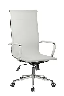 Кресло руководителя Riva Chair Hugo 6001-1S с высокой спинкой белый