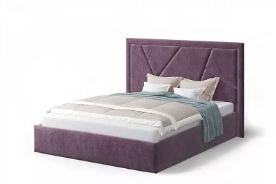 Кровать без основания 160х200 Индиго NEO 17 ( фиолетовый ) МЛК