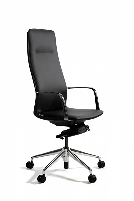 Кресло компьютерное Лилль черная экокожа FK004-A13 black NORDEN