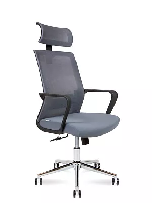 Кресло компьютерное Интер хром серый CH-180A-OA2016*АК30-64 chrome base NORDEN