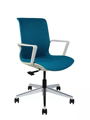 Кресло компьютерное Некст белый пластик синий 8002C-2KSB blue NORDEN