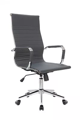 Кресло руководителя Riva Chair Hugo 6002-1S с высокой спинкой серый
