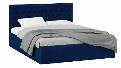 Кровать 160х200 с подъемным механизмом Порто велюр Confetti Blue