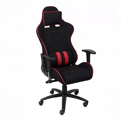 Кресло поворотное Infiniti красный черный ткань 83803