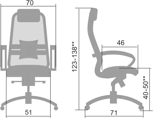 Эргономичное кресло SAMURAI SL-1.04 MPES Темно-бордовый