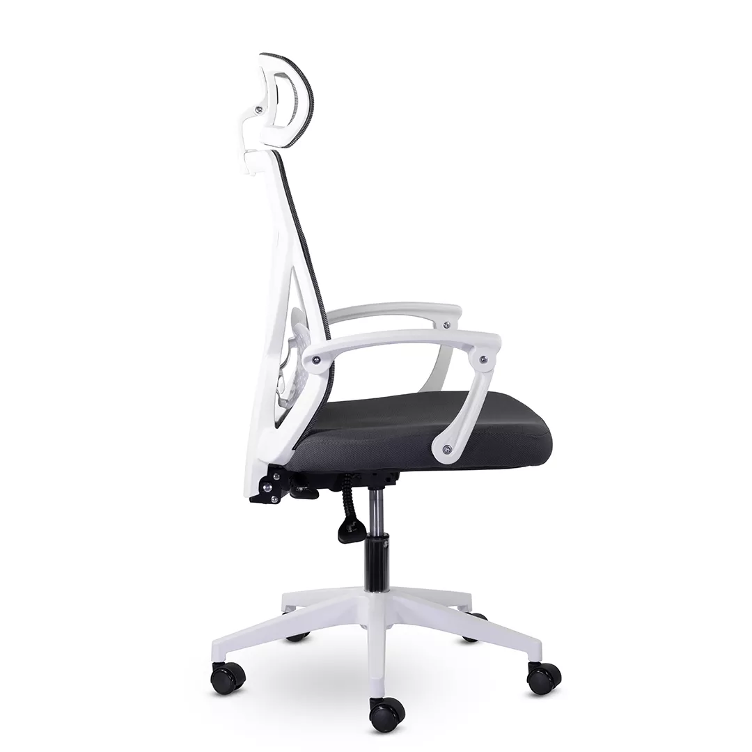 Кресло компьютерное АСТОН М-711 WHITE PL серый