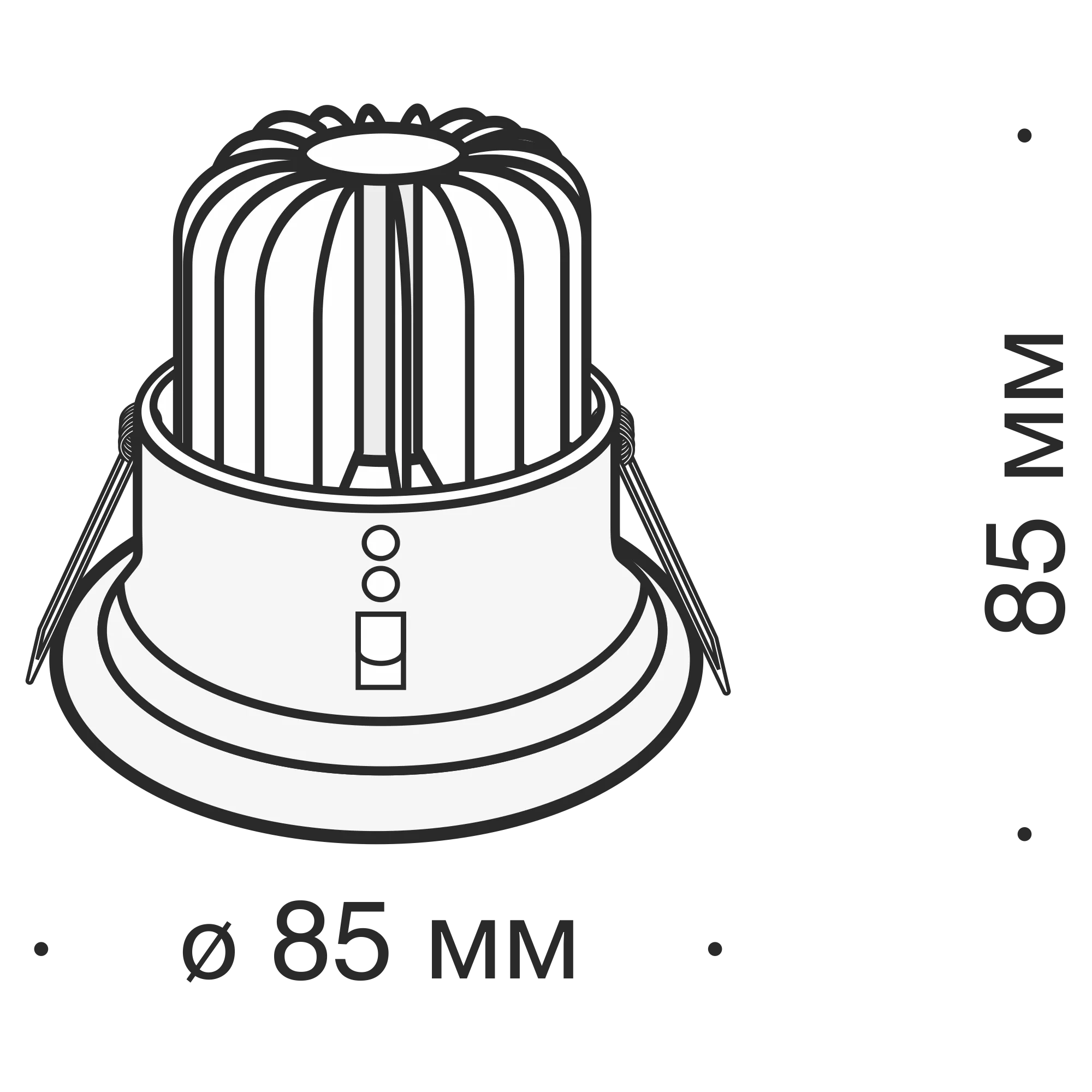Точечный встраиваемый светильник Maytoni Technical Zoom DL034-2-L8W