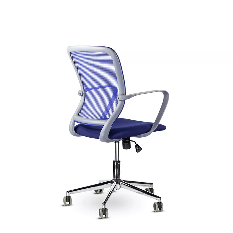 Кресло компьютерное Хэнди М-806 GRAY CH синий