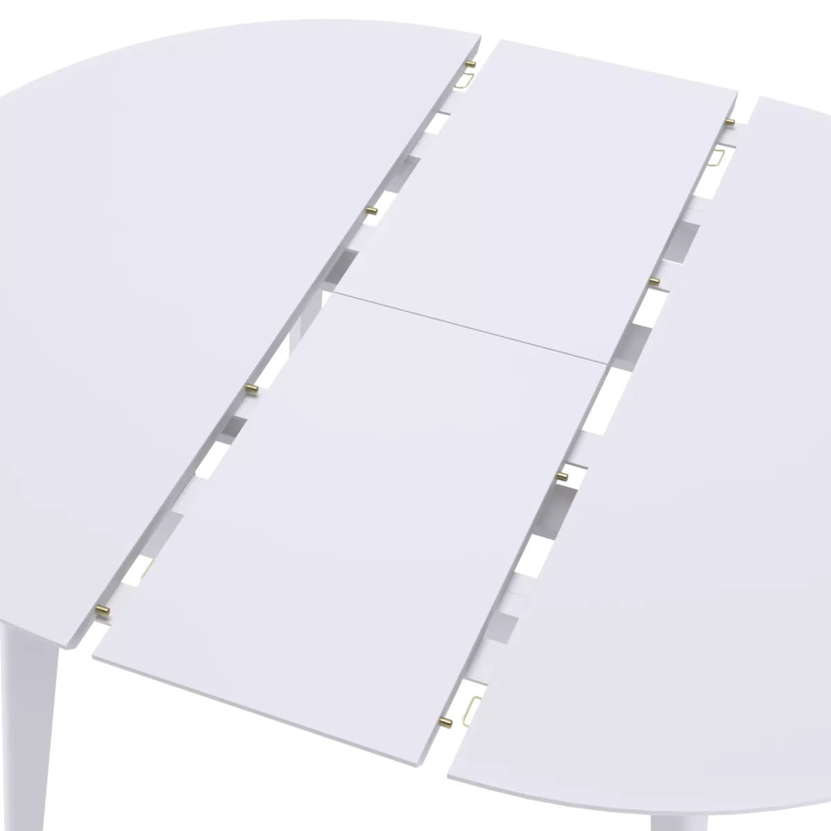 Стол раздвижной Орион classic 760х1000 Daiva белая эмаль прямые опоры