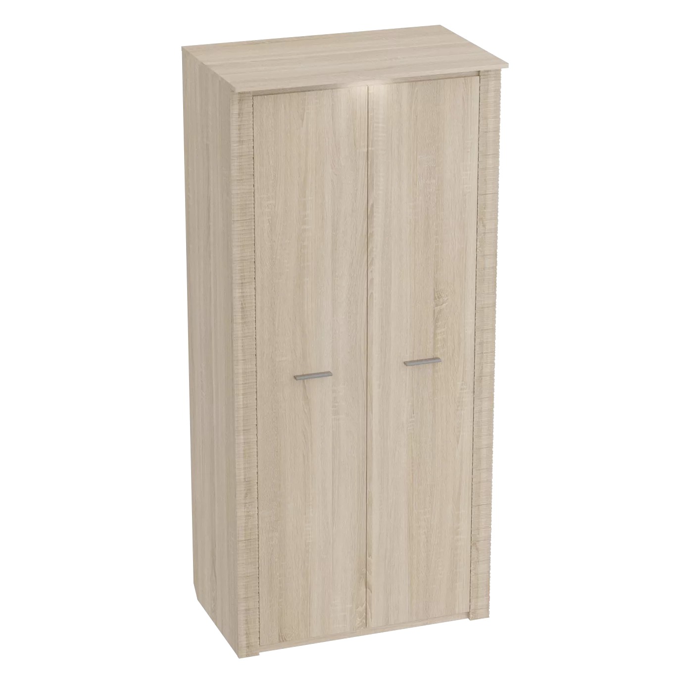 Шкаф 2-дверный с подсветкой Элана Дуб сонома (глубина 65 см)