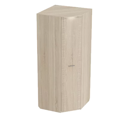Шкаф угловой с подсветкой Элана Дуб сонома  (глубина 90 см)